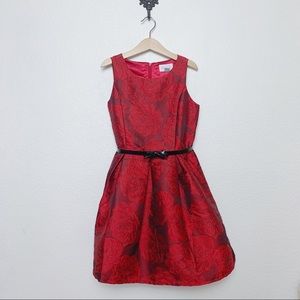 THE CHILDREN’S PLACE Brocade Rose Dress, Size 8